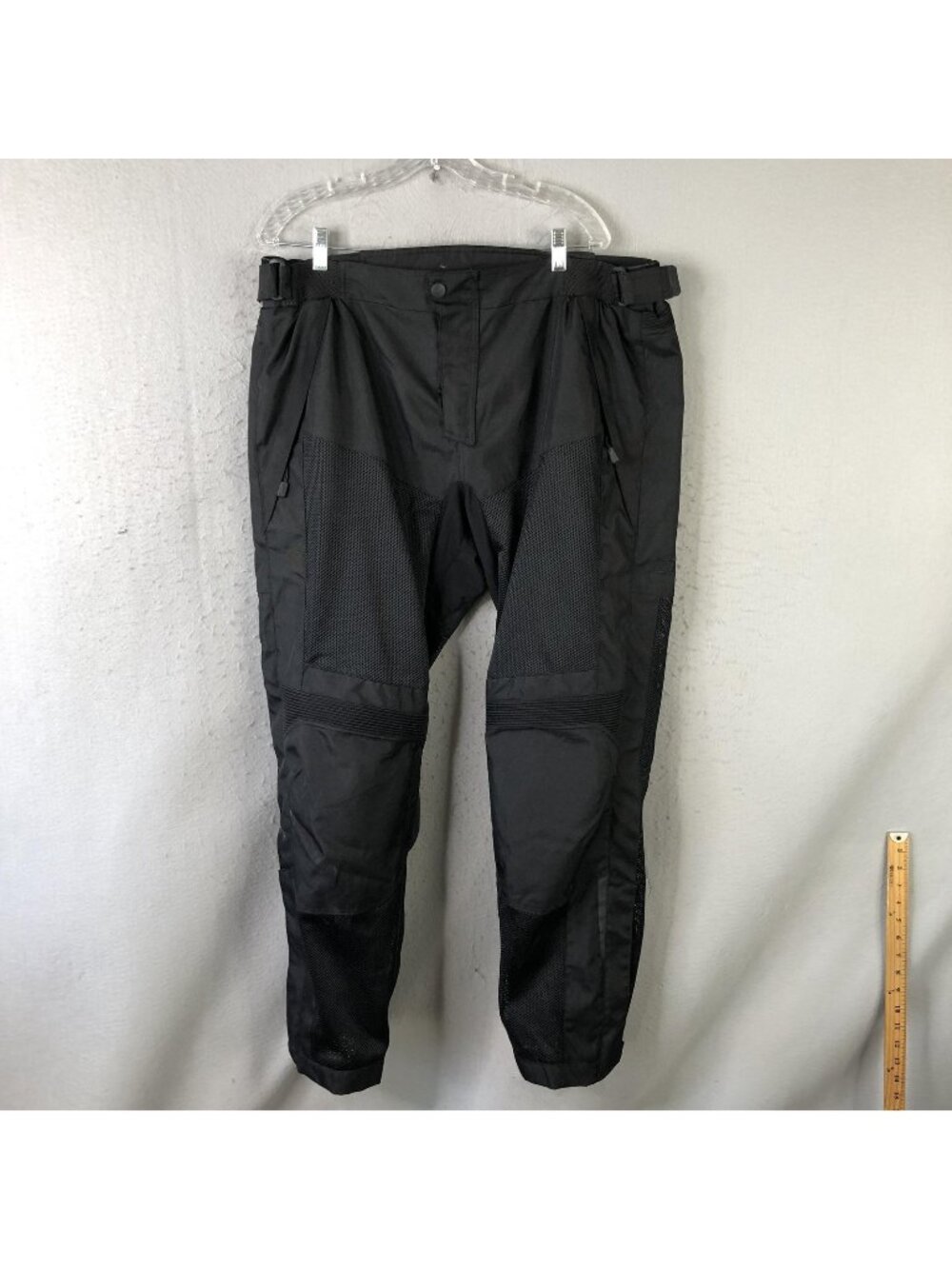 BiLT Pants Mens 2XL Black Mesh Motorcycle Riding Ventilated Armor 37x31